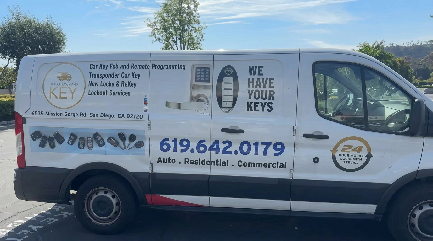 Hi-Tech Lock & Key mobile locksmith service van